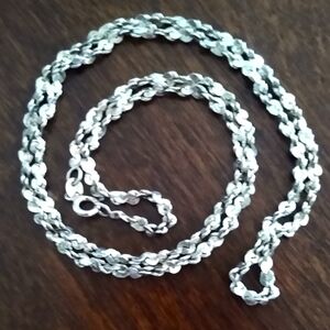 Sterling silver 24" necklace
